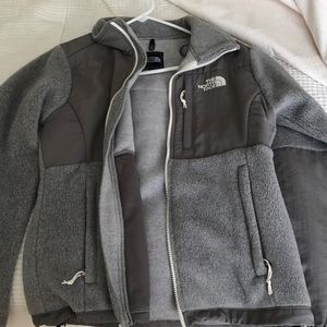 Grey north face jacket